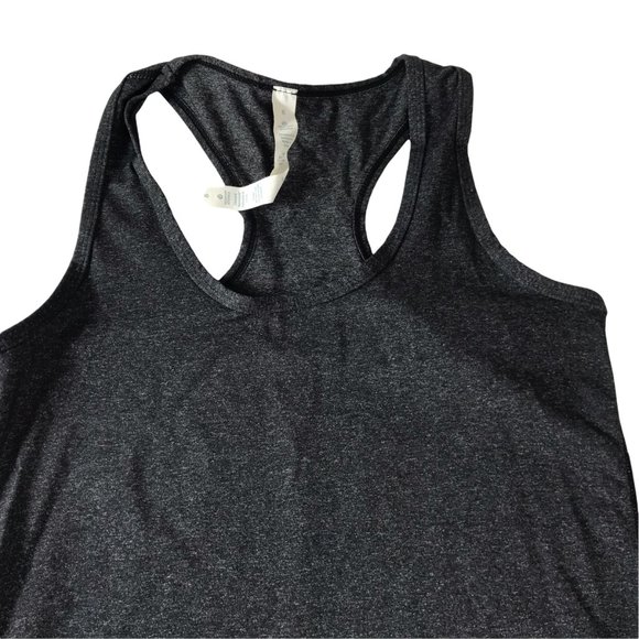 Lululemon CRB Tank Top Dark Charcoal Gray, Size Women's 8 Cool Racerback Yoga - Picture 3 of 9